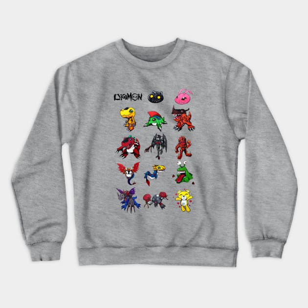 digimon vpet version 1 1997 Crewneck Sweatshirt by DeeMON